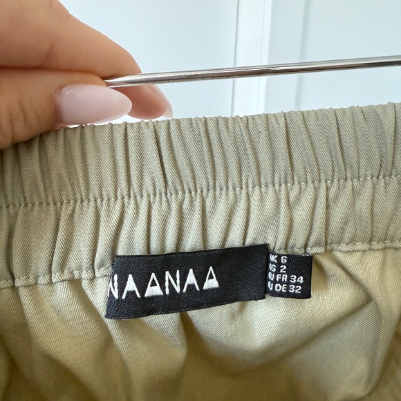 Naanaa Khaki Cargo Mini Skirt & Corset Top Set - Picture 2 of 9